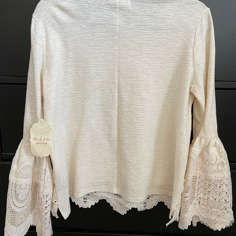 Altar’d State lace trimmed blouse - Picture 2 of 4